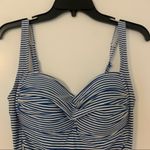 Nip Tuck One Piece Swimsuit Stripe Bikini Nautical Striped Joanne Paloma 10 L Blue Photo 6