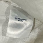 Lands' End High Rise Wide Leg Linen Pleated Neutral White Size 14 Pants 537648 Photo 6