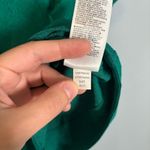 Athleta  Womens Echo Button Down Short‎ Sleeve Shirt Teal Green Medium Athleisure Photo 9