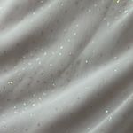 DEADSTOCK y2k white maxi cowl neck sequin dress sheet truffle sleeve glam size 8 Photo 10