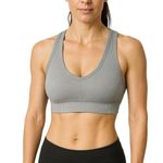 Alo Yoga Gray Rib Knit Sleeveless Cami Camisole Sports Bra Crop Tank Top Size S Photo 0