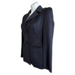 ESCADA Vintage Single Breasted Deep Navy 3 Button Blazer Size 34/XS Blue Photo 1