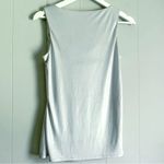 White House | Black Market  Silver Draped Shell Sleeveless Top M Photo 1