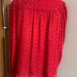 Tommy Hilfiger Womens Clip-Dot Pleated Tie-N Chili Pepper L Photo 9