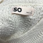 SO NWT  Cozy Knit V-Neck Pullover Plush Sweater M Photo 5