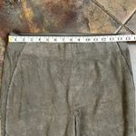 Elie Tahari  Gray Skinny Suede Pants Medium Photo 2