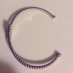 Tory Burch  Open Cuff Logo Double “T” silver tone bracelet Photo 2