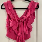 DO+BE Pink  Ruffle Top Photo 1