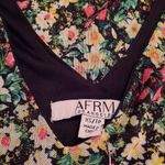 AFRM Ariana Dress Women's Extra Small XS Black Red Floral Sleeveless V Photo 5