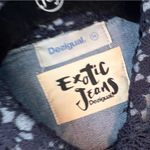 Desigual  DENIM JACKET SWEATER LONG SLEEVES EMBROIDERED COLORFUL LORAL Sz 36 Photo 3