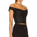 RTA Jewel Off The Shoulder Corset Top Black Womens Size 2 Photo 1