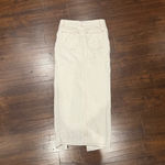 LIONESS “Barbara” Split Midi Skirt in Porecelain Photo 8