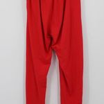 Leggings Depot Red Joggers Pants Elastic Drawstring Waist Soft Pockets Small Photo 1