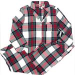 Victoria's Secret EUC Victoria’s Secret Flannel Pajama Set, Red, White, Green Plaid, Small Photo 3