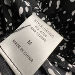 VICI  women black dot printed twirl mini rope tie dress ruffle oversized M Photo 3