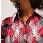 Free People We The Free Layla Plaid Shirt sz M Photo 5