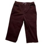 Gloria Vanderbilt brown jean capris Size 8 Photo 0