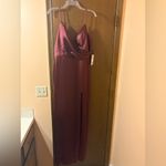 NWT Revelry Rava Satin Dress in Cabernet Size 14 Photo 2