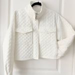 Elodie  Women's Quilted Cream Jacket Medium Photo 0