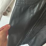 Yucatán bay black leather dress vintage size 8 long sleeve from fitting stylish Photo 9