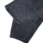 MOTHER High Waisted Looker Black Jean in Bad Cat Cheetah Print Skinny Size 25 Photo 7