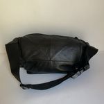 Retro Genuine Leather Fanny Pack – Black Photo 1