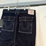 True Religion  Denim Cargo Maxi Skirt‎ Size 30 Photo 5