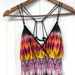 Currants Maxi Dress Womens Medium Stella Tie Dye Hippie Festival Beach Strappy Purple Photo 2