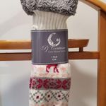 2/$20 PJ Couture Cozy Slipper Socks Reindeer Pink Grey S Photo 3