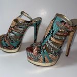 Bebe multicolored snakeskin heels Photo 1