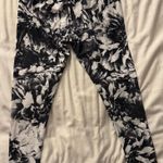 Jockey Monochrome Floral Patterned Leggings Medium Black Photo 3
