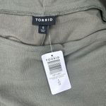 Torrid  Midi Ribbed Asymmetrical Hem Dress in Olive Green Size 6 Nwt Photo 9