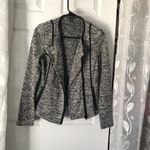 Armani Exchange Women’s Jacket Blazer Fitted Career Zip Moto size SP tiny stain Photo 3