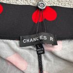 NWT Women's Chances R Red Heart Pattern Black Leggings Valentine's Day Sz L Size L Photo 5