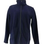 Denim & Co . Active French Terry Zip-Front Long Sleeve Jacket Coral Size XL NWT Photo 0