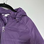 Time & Tru Women's Purple Quilted Puffer Winter Jacket Photo 1