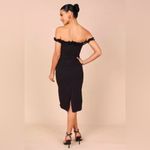 Petal and Pup  Florez Off Shoulder Midi Length Dress Black Size 2 Photo 5