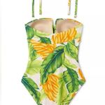 Kona Sol $40 Retail NWT Women's Bandeau Swimwear Banana Print Photo 5