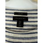 Tahari 100% Linen Dress Women S Blue White Relaxed Coastal Beachy Resort Cruise Photo 3