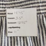 A New Day  Striped Navy and White Linen Shorts Size Medium Linen Blend Shorts Photo 1