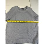 Vince  Women's Gray Cotton‎ Ribbed Knit Raglan Long Sleeve Sweater Large Photo 6