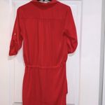 Glam red shirt dress size small Photo 4