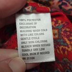 Red Camel  Boho Print Lace Trim Batwing Blouse – Size Large Photo 6