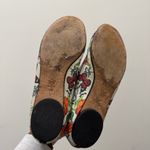 Talbots White Botanical Butterfly Colorful Floral Flats 8 Photo 4