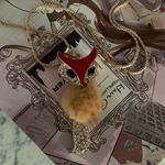 Furry Red Gold Crystal Fox Necklace Photo 7