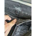 EXPRESS  Women's Jeans Skyscraper Mid Rise Black Reptile Print Size 6 R Photo 3