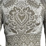 Athleta Dress Womens XXS Gray Brown Hot Creek Burnout Ruched Casual Commute Photo 4