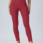 Berlook Activewear Dark Red Natural Waisted Leggings 25” Size M Photo 0