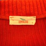 Hummingbird Anthropologie  EUC Ribbed Rust Red Wrap Cardigan Sweater Photo 4