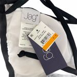 Jag jeans JAG Swim Bikini Top Small Stripe High-Neck Tie Back Beach Swim B&W NWT Photo 2